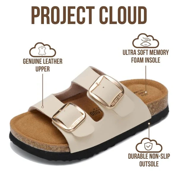 Project Cloud Kids Sandals with Adjustable Buckle | Memory Foam | Lightweight | Non-Slip - Little Santorini - Image 15