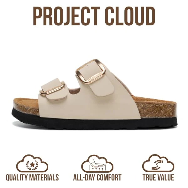 Project Cloud Kids Sandals with Adjustable Buckle | Memory Foam | Lightweight | Non-Slip - Little Santorini - Image 16