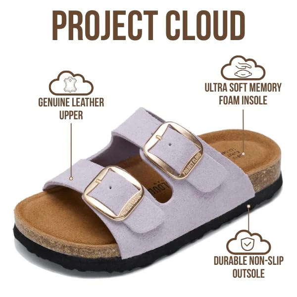 Project Cloud Kids Sandals with Adjustable Buckle | Memory Foam | Lightweight | Non-Slip - Little Santorini - Image 27