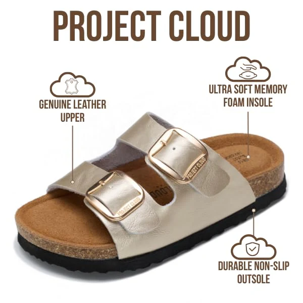 Project Cloud Kids Sandals with Adjustable Buckle | Memory Foam | Lightweight | Non-Slip - Little Santorini - Image 32