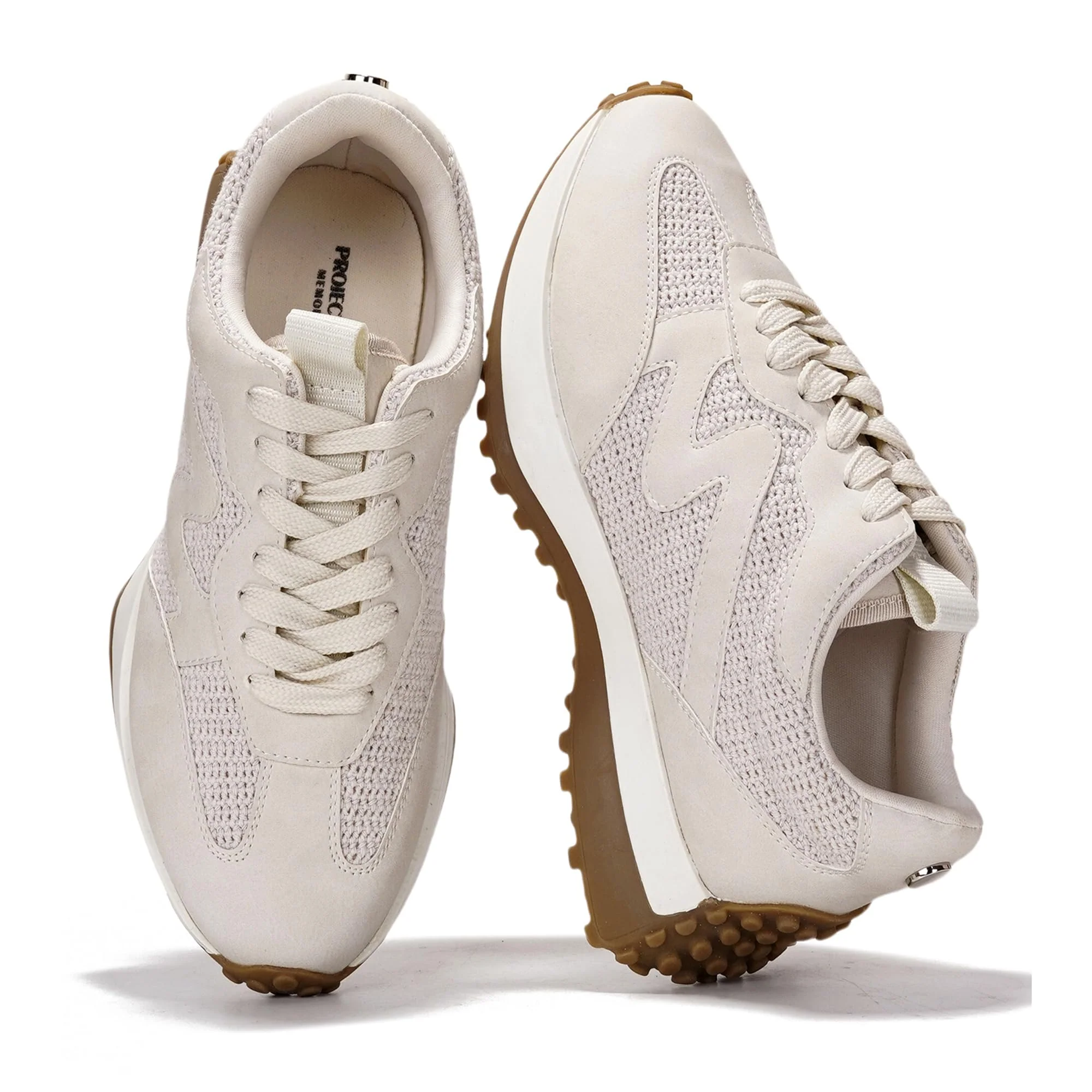 Project Cloud Women's | Canvas Upper Sneakers for Women | Memory Foam | Lightweight | Non-Slip - Lecco - Image 12