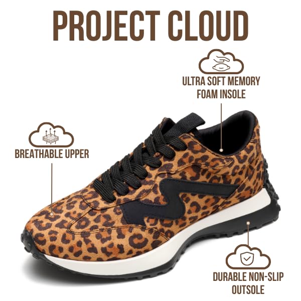 Project Cloud Women's | Canvas Upper Sneakers for Women | Memory Foam | Lightweight | Non-Slip - Lecco - Image 121