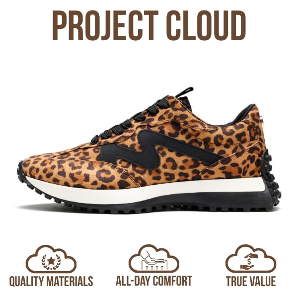 Project Cloud Women's | Canvas Upper Sneakers for Women | Memory Foam | Lightweight | Non-Slip - Lecco - Image 122