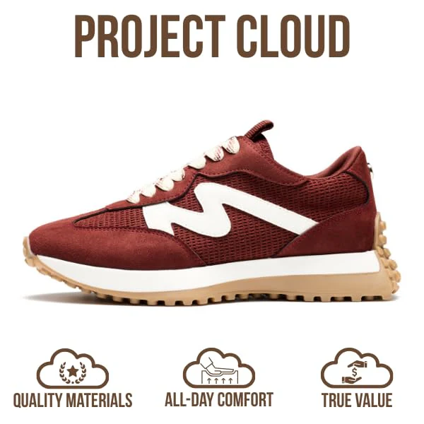 Project Cloud Women's | Canvas Upper Sneakers for Women | Memory Foam | Lightweight | Non-Slip - Lecco - Image 132