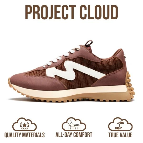 Project Cloud Women's | Canvas Upper Sneakers for Women | Memory Foam | Lightweight | Non-Slip - Lecco - Image 137