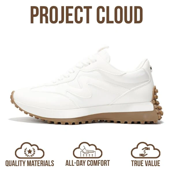 Project Cloud Women's | Canvas Upper Sneakers for Women | Memory Foam | Lightweight | Non-Slip - Lecco - Image 142
