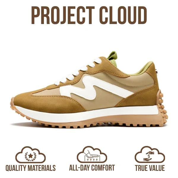 Project Cloud Women's | Canvas Upper Sneakers for Women | Memory Foam | Lightweight | Non-Slip - Lecco - Image 148