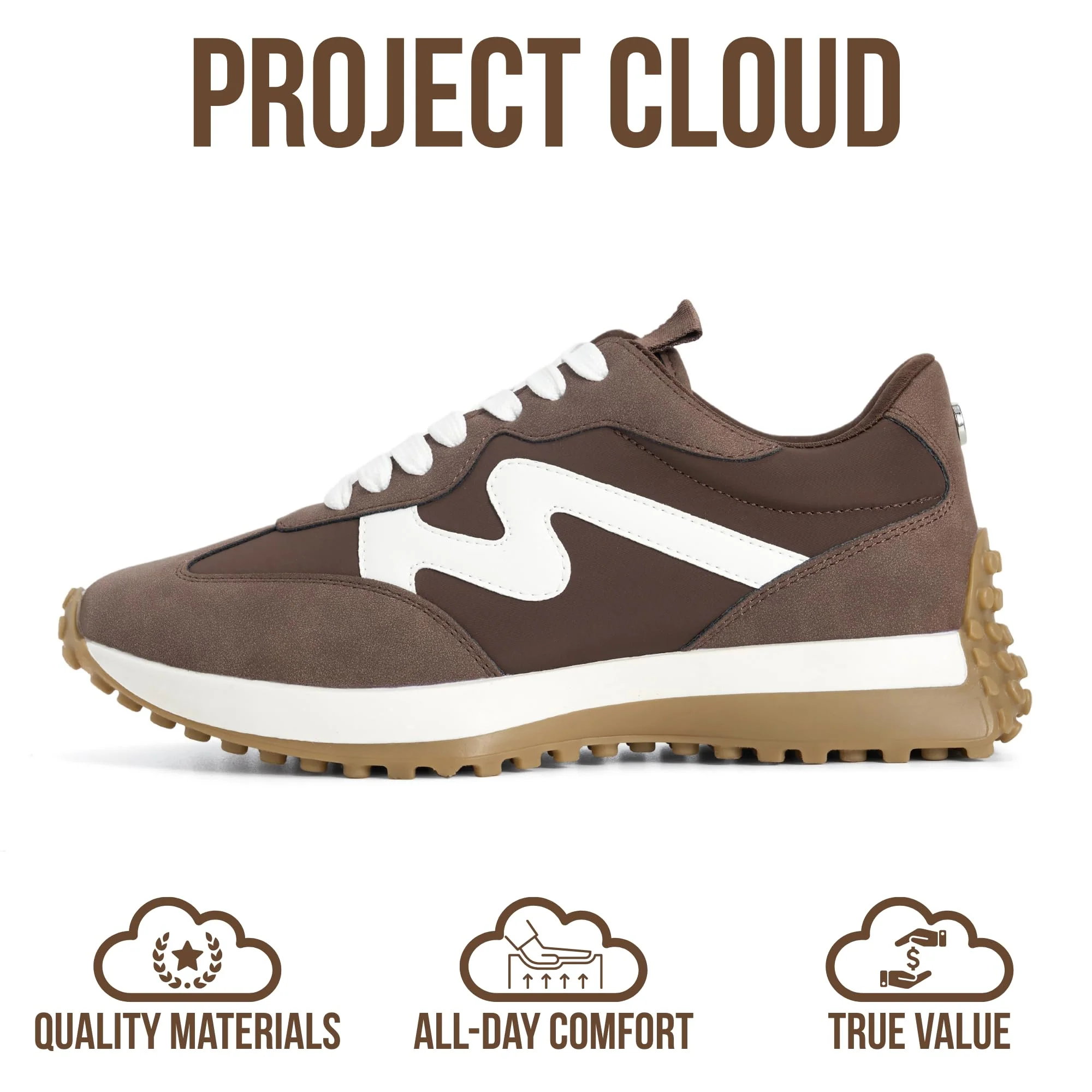 Project Cloud Women's | Canvas Upper Sneakers for Women | Memory Foam | Lightweight | Non-Slip - Lecco - Image 4