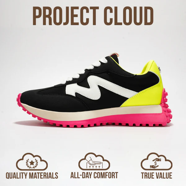 Project Cloud Women's | Canvas Upper Sneakers for Women | Memory Foam | Lightweight | Non-Slip - Lecco - Image 45