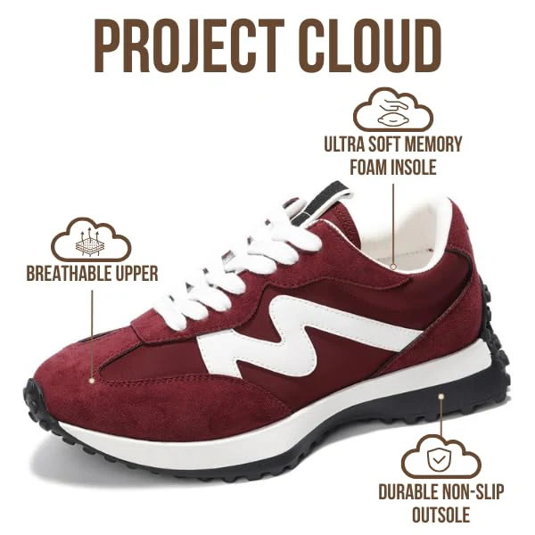 Project Cloud Women's | Canvas Upper Sneakers for Women | Memory Foam | Lightweight | Non-Slip - Lecco - Image 80