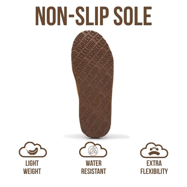 Project Cloud Men's | Australian Shearling Lining Furry House Slippers | Memory Foam | Lightweight | Non-Slip - Unwind - Image 5