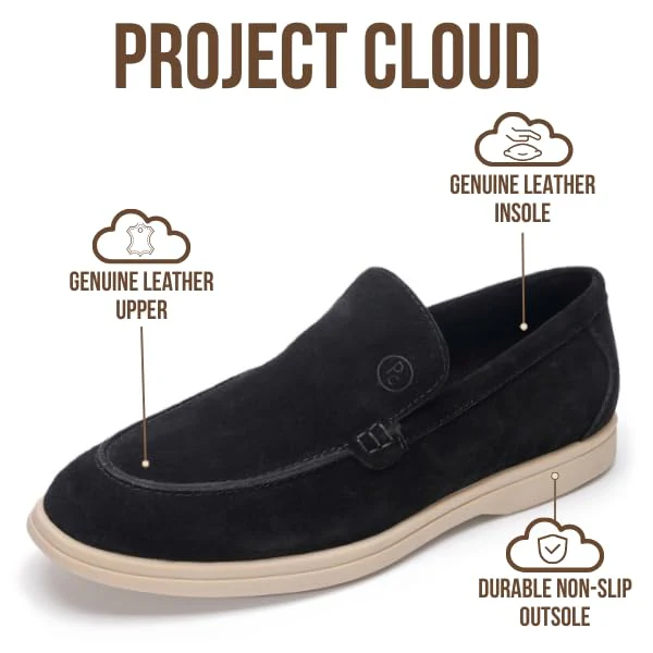 Project Cloud Men's | 100% Genuine Leather - Venetian Loafers | Memory Foam | Lightweight | Non-Slip - Mark - Image 14