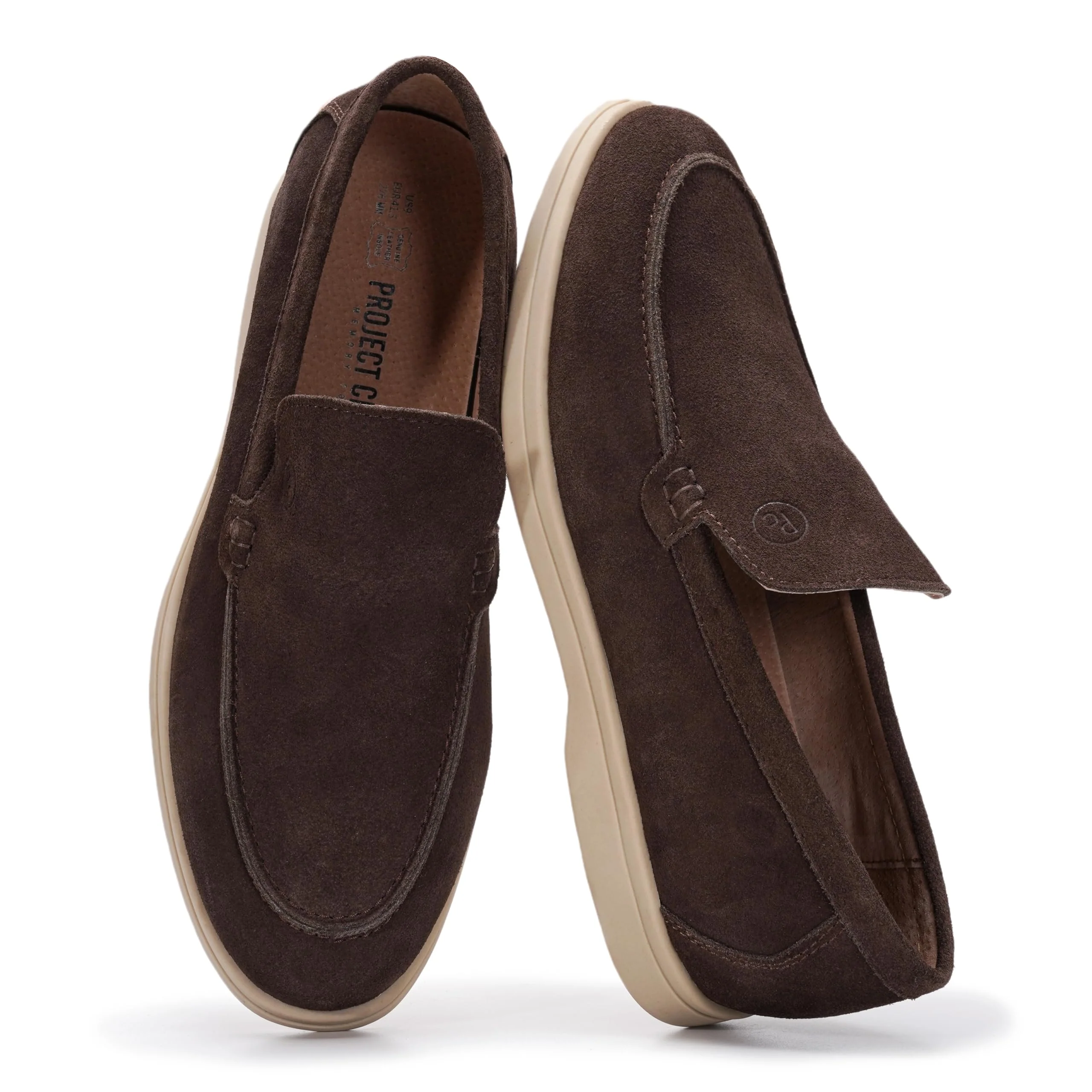 Project Cloud Men's | 100% Genuine Leather - Venetian Loafers | Memory Foam | Lightweight | Non-Slip - Mark - Image 17