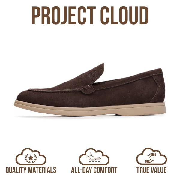 Project Cloud Men's | 100% Genuine Leather - Venetian Loafers | Memory Foam | Lightweight | Non-Slip - Mark - Image 20