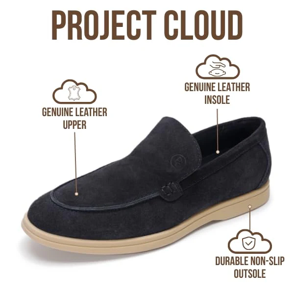 Project Cloud Men's | 100% Genuine Leather - Venetian Loafers | Memory Foam | Lightweight | Non-Slip - Mark - Image 25