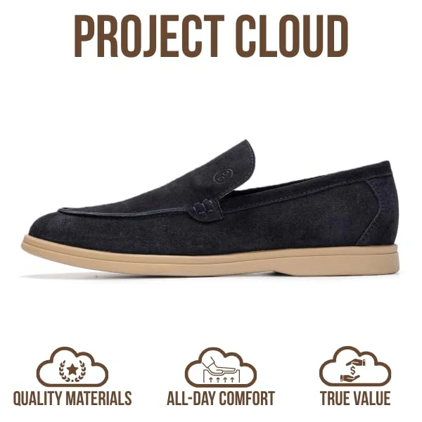 Project Cloud Men's | 100% Genuine Leather - Venetian Loafers | Memory Foam | Lightweight | Non-Slip - Mark - Image 26
