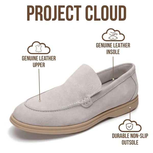 Project Cloud Men's | 100% Genuine Leather - Venetian Loafers | Memory Foam | Lightweight | Non-Slip - Mark - Image 3