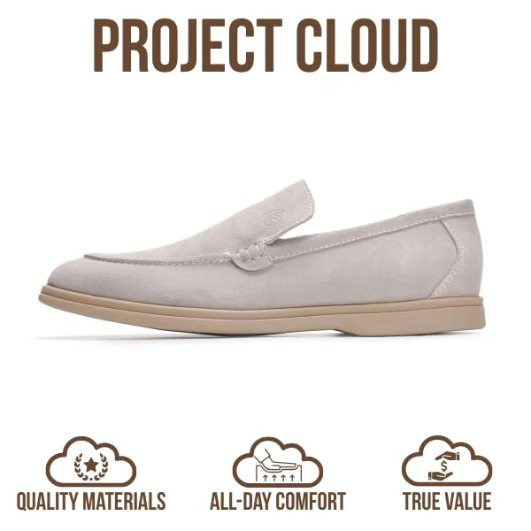 Project Cloud Men's | 100% Genuine Leather - Venetian Loafers | Memory Foam | Lightweight | Non-Slip - Mark - Image 4