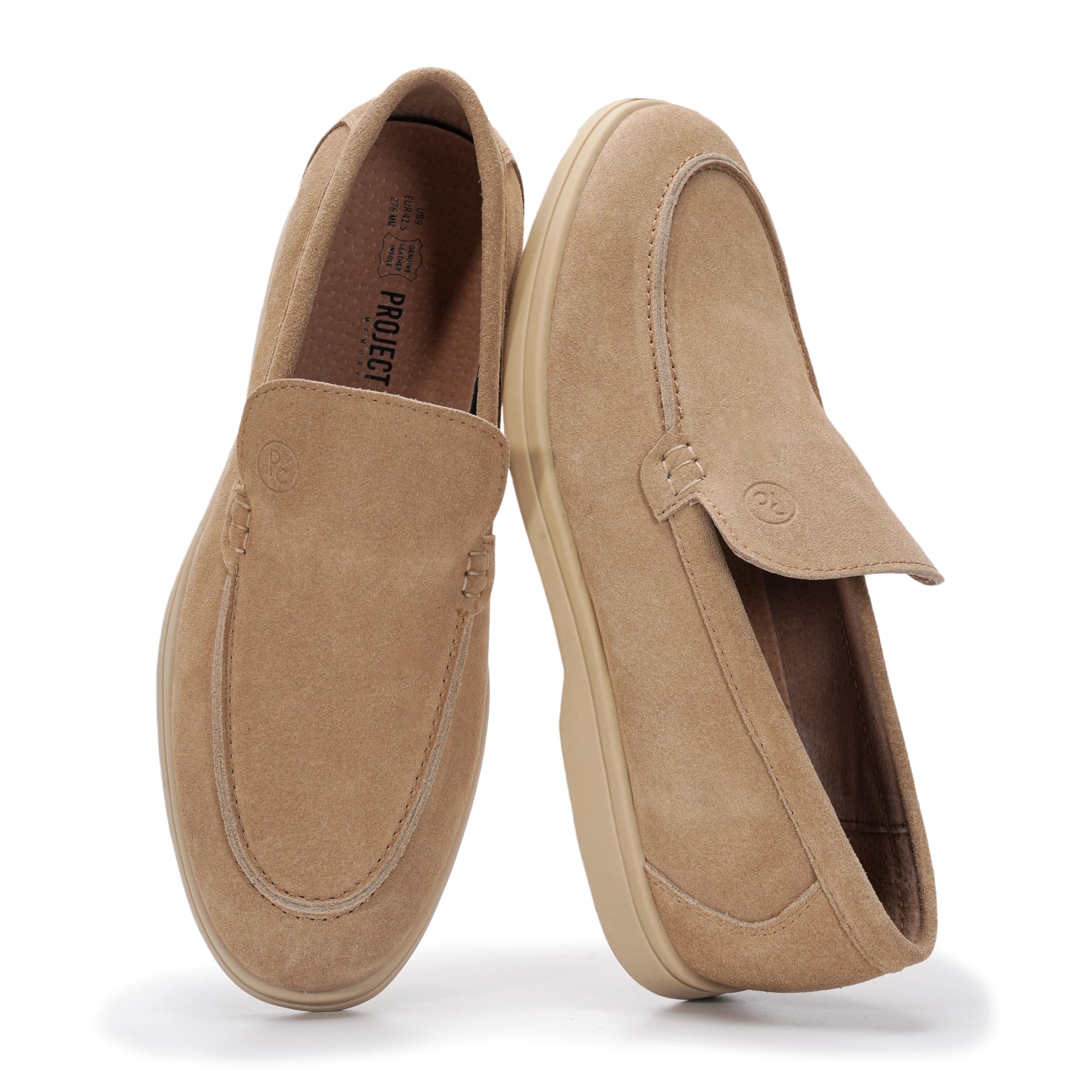 Project Cloud Men's | 100% Genuine Leather - Venetian Loafers | Memory Foam | Lightweight | Non-Slip - Mark - Image 6