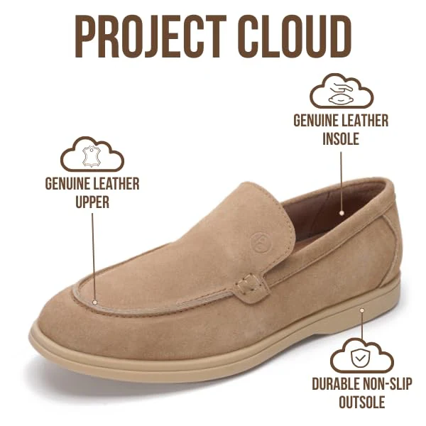 Project Cloud Men's | 100% Genuine Leather - Venetian Loafers | Memory Foam | Lightweight | Non-Slip - Mark - Image 8