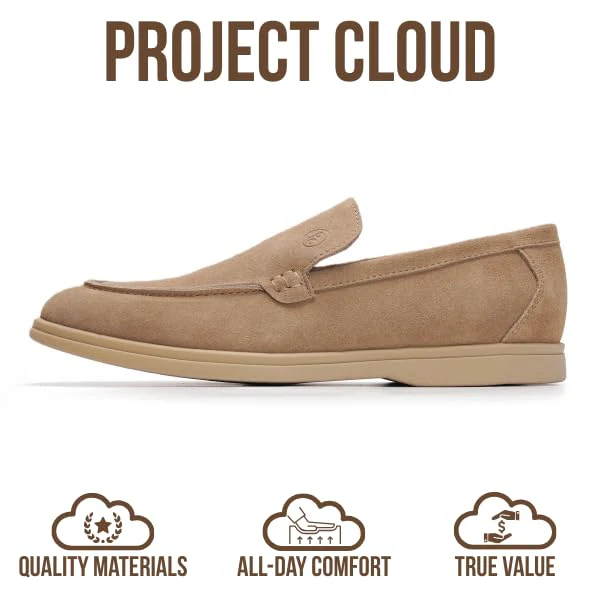 Project Cloud Men's | 100% Genuine Leather - Venetian Loafers | Memory Foam | Lightweight | Non-Slip - Mark - Image 9