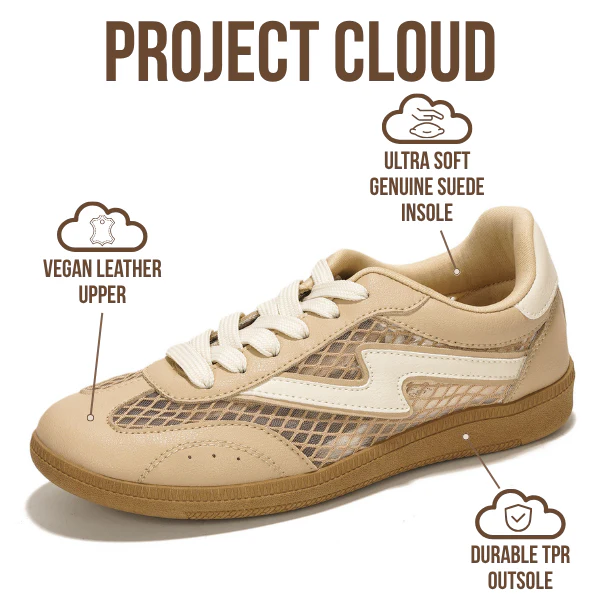 Project Cloud Women's | Lace-up Sneakers for Women | Memory Foam Insole | Lightweight | Non-Slip - Irita - Image 69