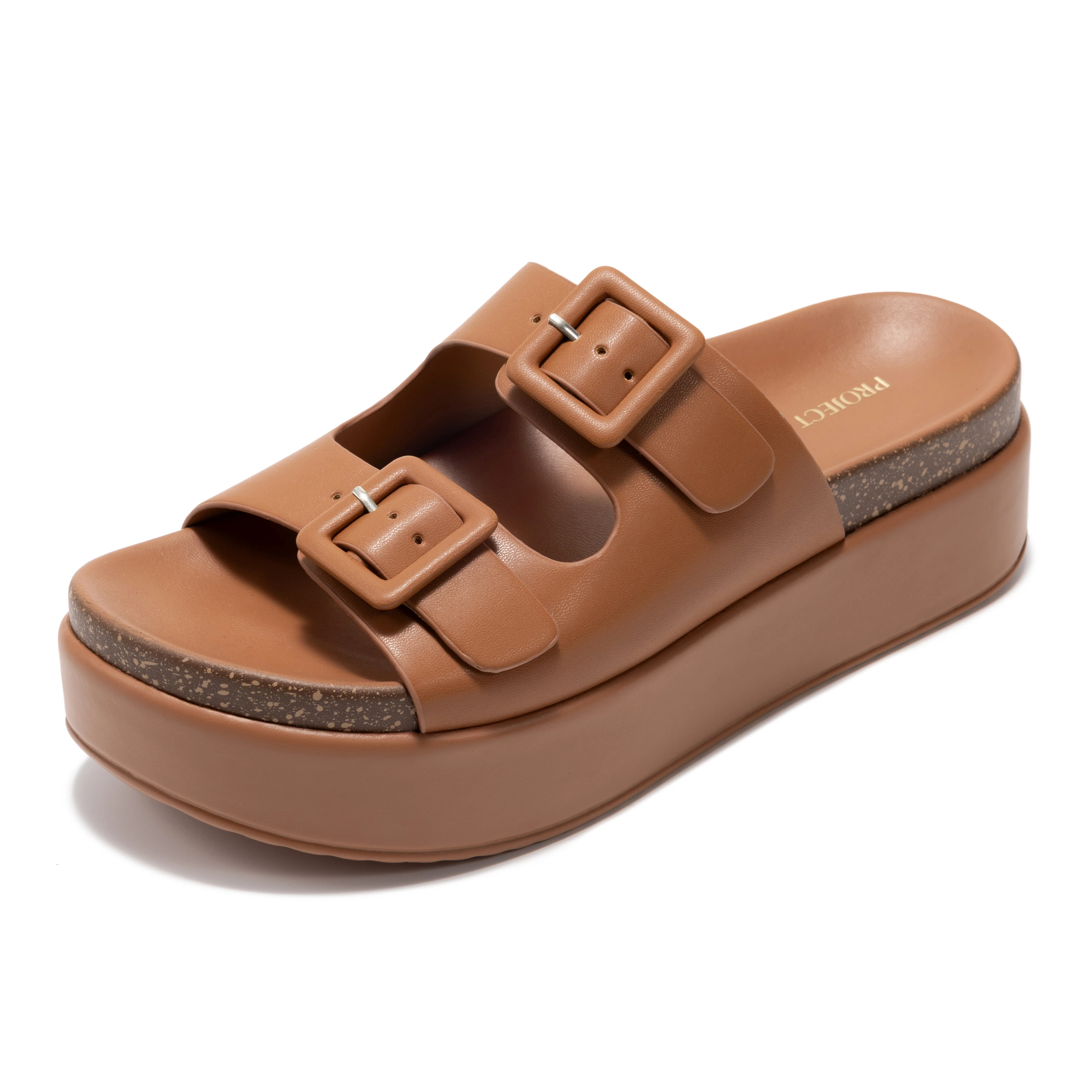 Project Cloud Women's | Wedge Platform Sandals | Eco-Leather Upper | Memory Foam | Non-Slip - Softy - Image 20