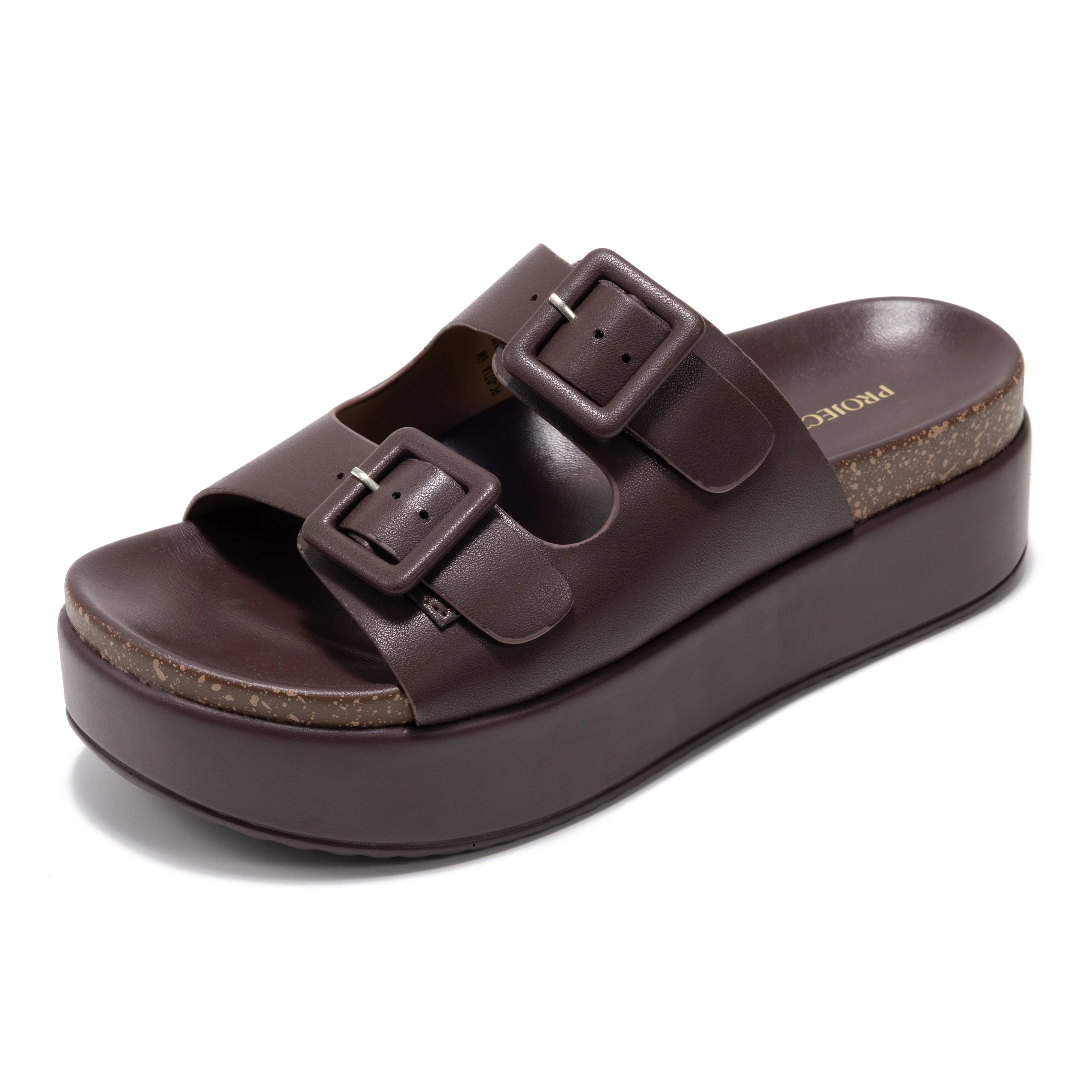 Project Cloud Women's | Wedge Platform Sandals | Eco-Leather Upper | Memory Foam | Non-Slip - Softy - Image 25