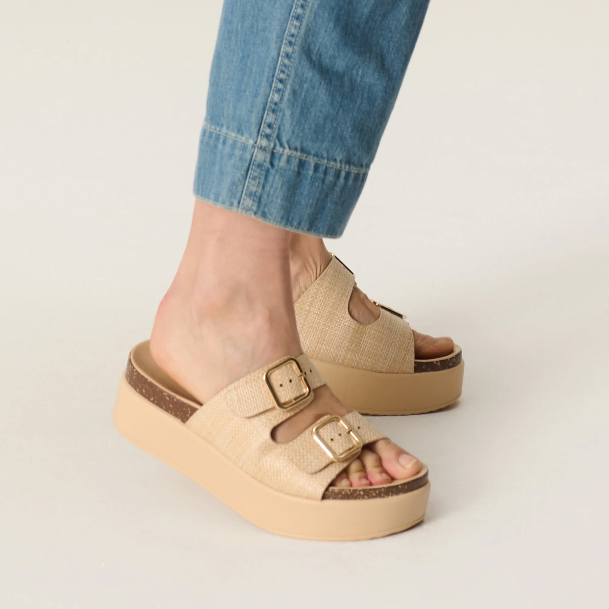 Project Cloud Women's | Wedge Platform Sandals | Eco-Leather Upper | Memory Foam | Non-Slip - Softy - Image 34