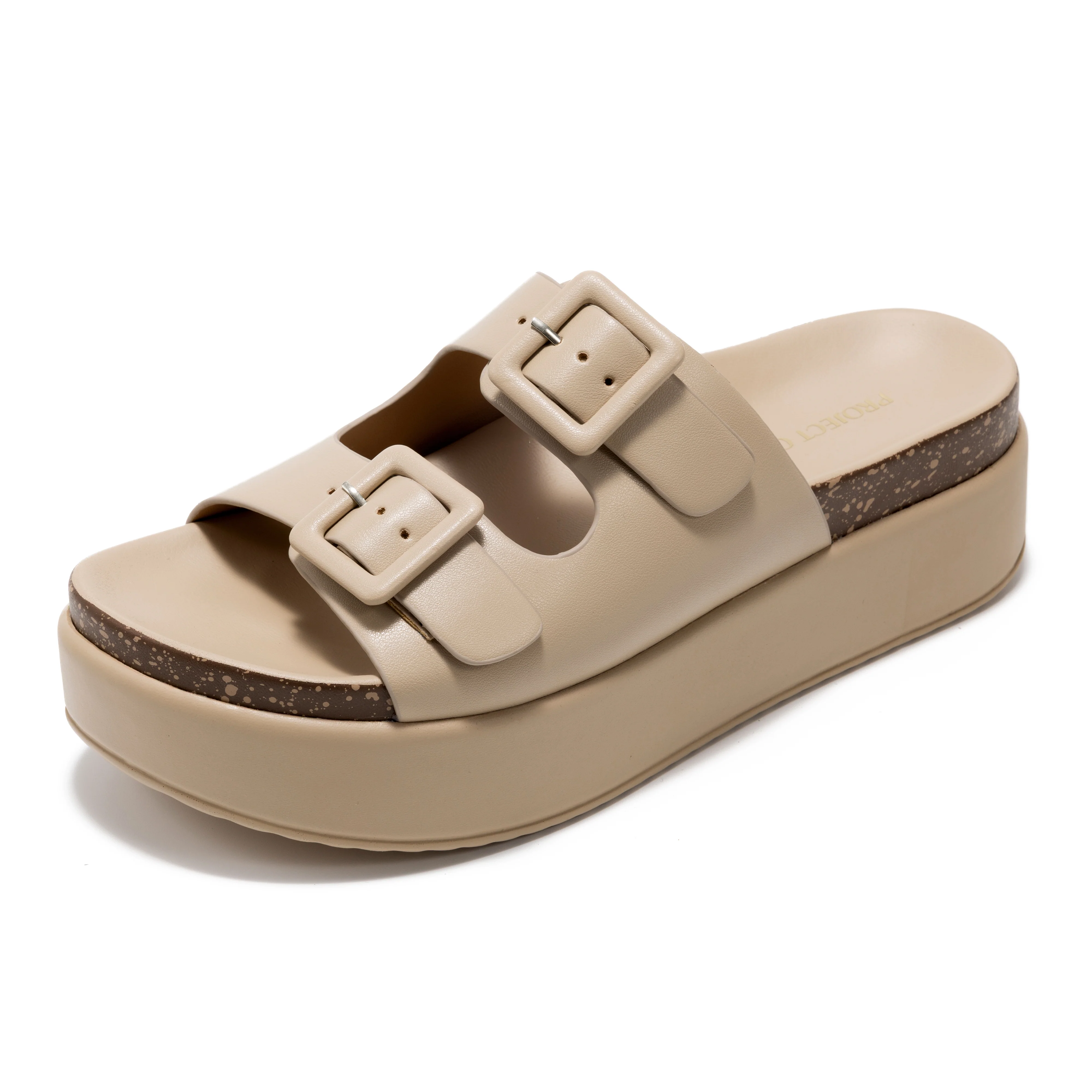 Project Cloud Women's | Wedge Platform Sandals | Eco-Leather Upper | Memory Foam | Non-Slip - Softy - Image 8