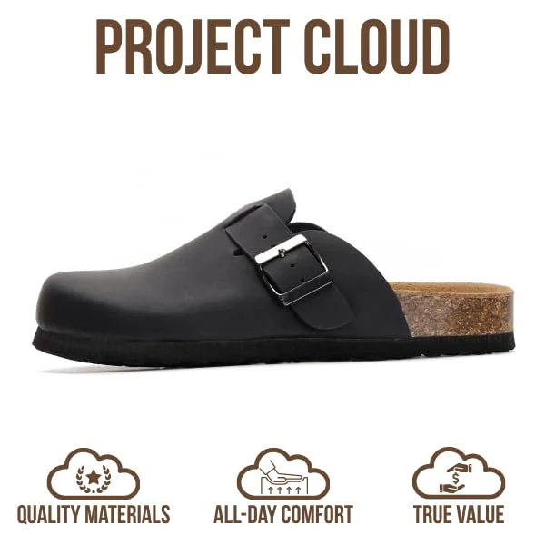 Project Cloud Women's | Genuine Suede Footbed Clogs | ProjectPlush | Lightweight | Non-Slip - Benton - Image 101