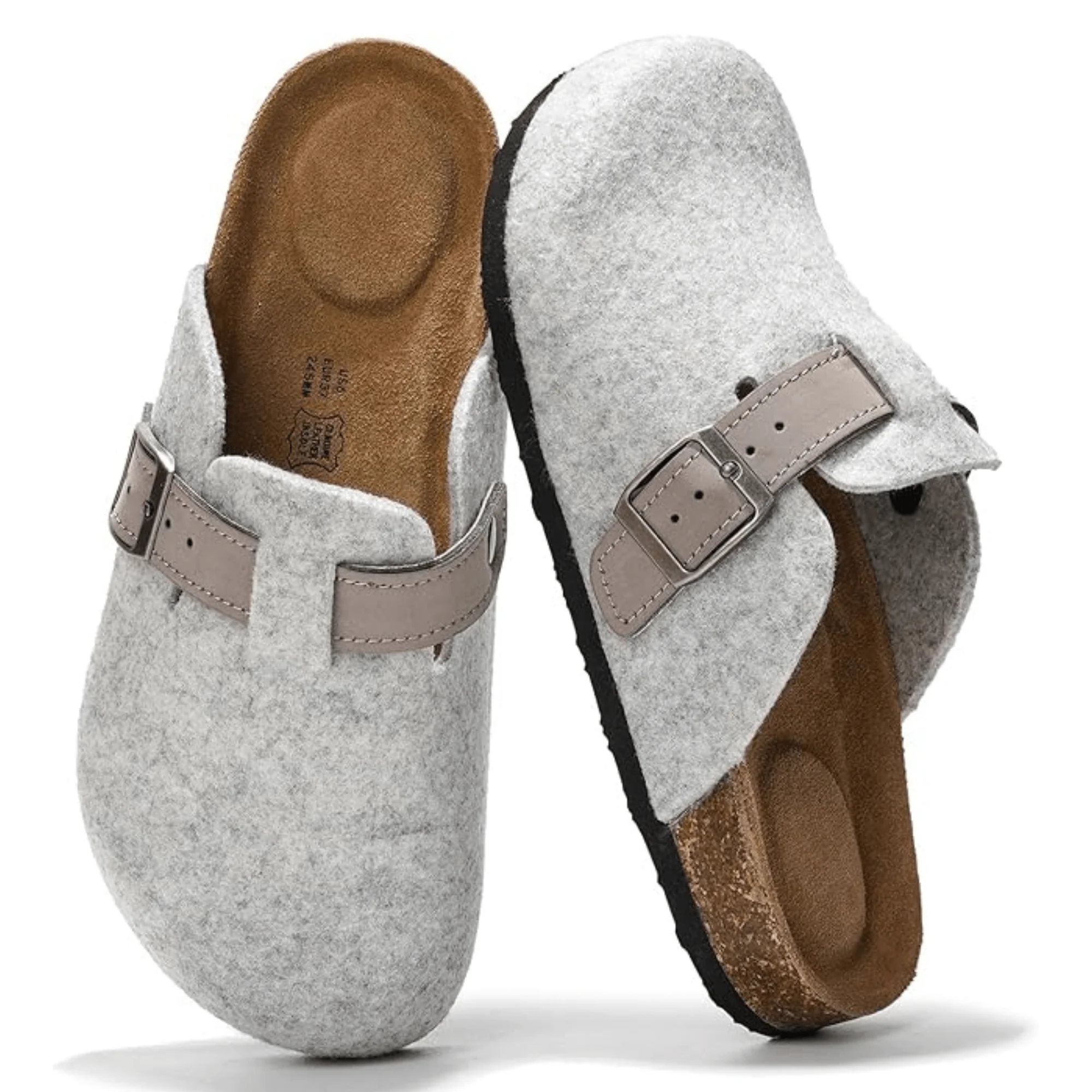 Project Cloud Women's | Genuine Suede Footbed Clogs | ProjectPlush | Lightweight | Non-Slip - Benton - Image 31