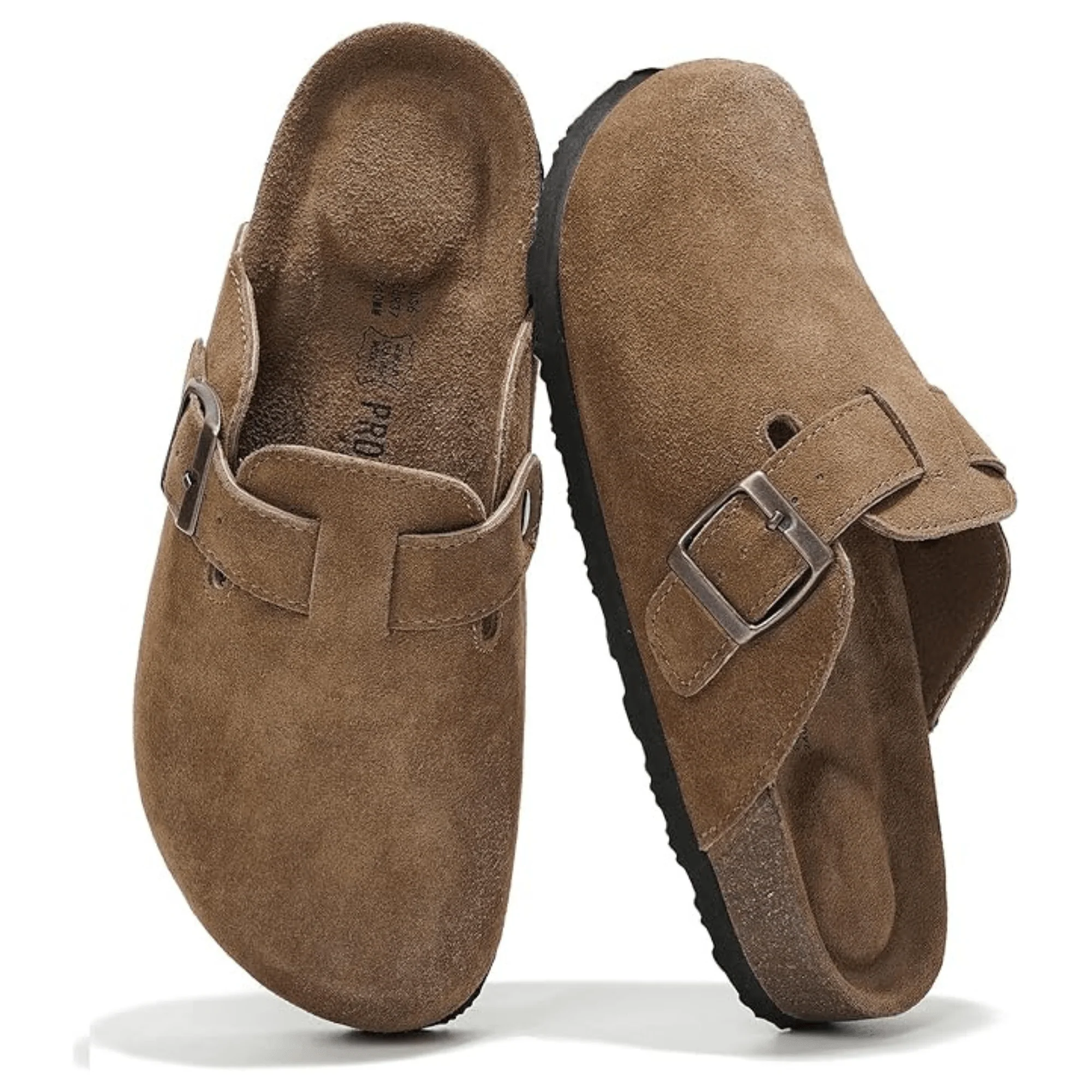 Project Cloud Women's | Genuine Suede Footbed Clogs | ProjectPlush | Lightweight | Non-Slip - Benton - Image 48