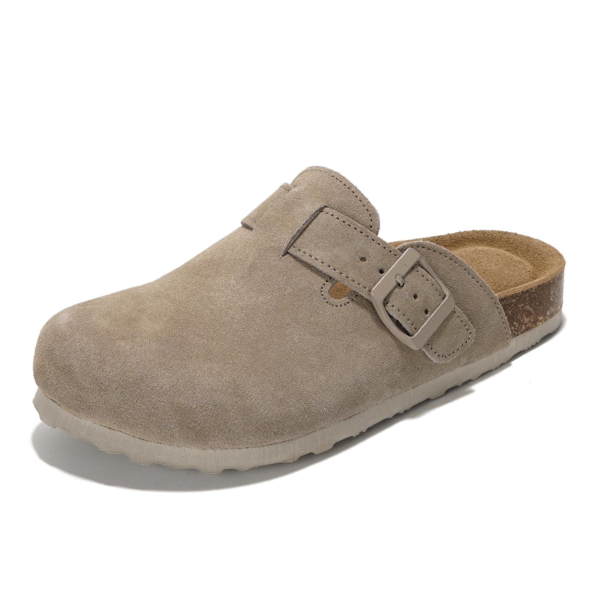 Project Cloud Women's | Genuine Suede Footbed Clogs | ProjectPlush | Lightweight | Non-Slip - Benton - Image 55