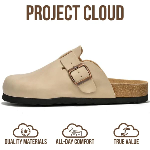 Project Cloud Women's | Genuine Suede Footbed Clogs | ProjectPlush | Lightweight | Non-Slip - Benton - Image 69