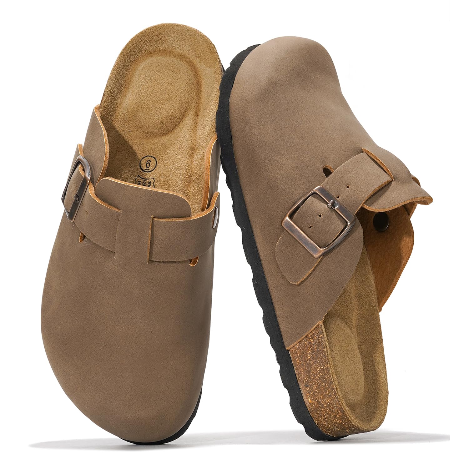 Project Cloud Women's | Genuine Suede Footbed Clogs | ProjectPlush | Lightweight | Non-Slip - Benton - Image 71