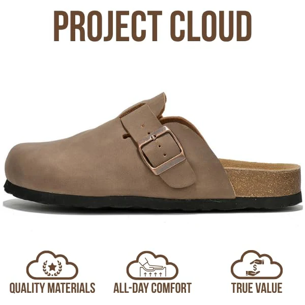 Project Cloud Women's | Genuine Suede Footbed Clogs | ProjectPlush | Lightweight | Non-Slip - Benton - Image 74