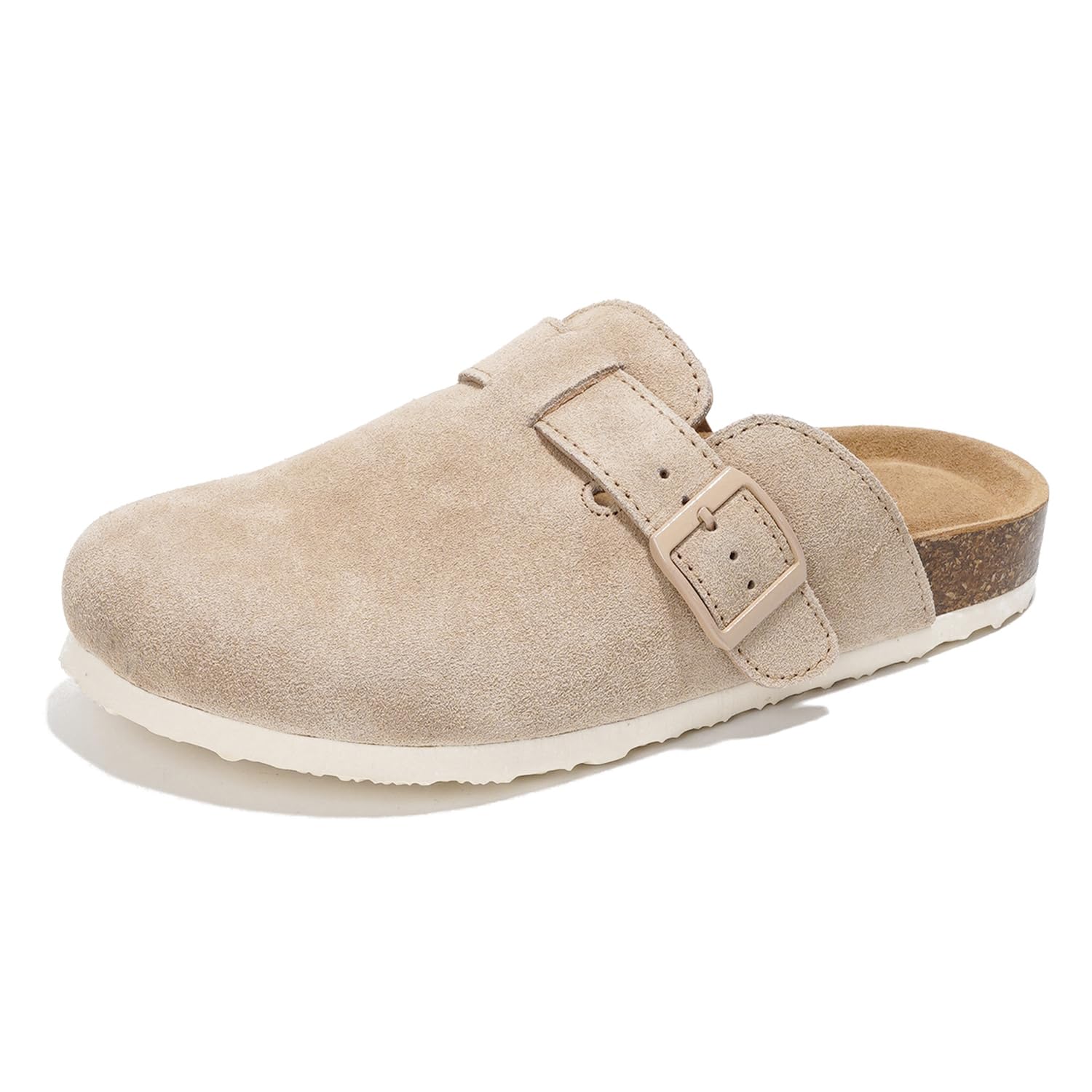 Project Cloud Women's | Genuine Suede Footbed Clogs | ProjectPlush | Lightweight | Non-Slip - Benton - Image 8