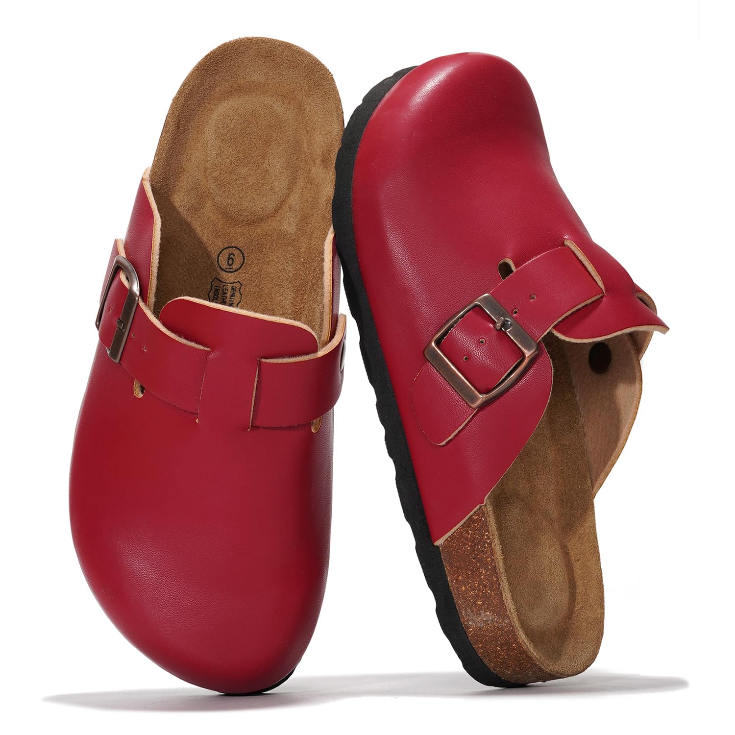 Project Cloud Women's | Genuine Suede Footbed Clogs | ProjectPlush | Lightweight | Non-Slip - Benton - Image 87