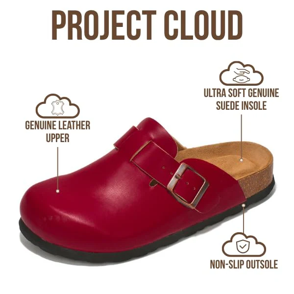 Project Cloud Women's | Genuine Suede Footbed Clogs | ProjectPlush | Lightweight | Non-Slip - Benton - Image 89
