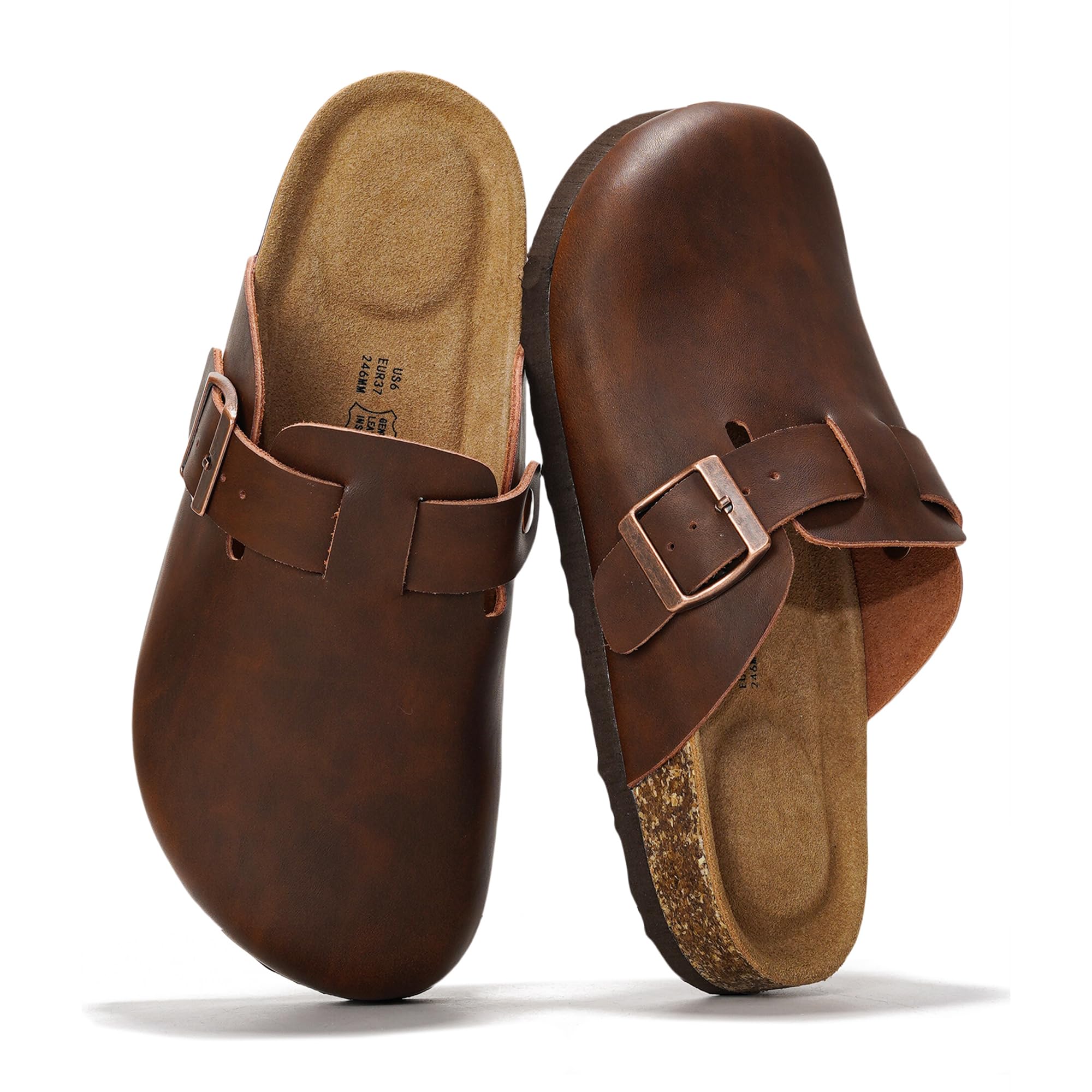 Project Cloud Women's | Genuine Suede Footbed Clogs | ProjectPlush | Lightweight | Non-Slip - Benton - Image 93