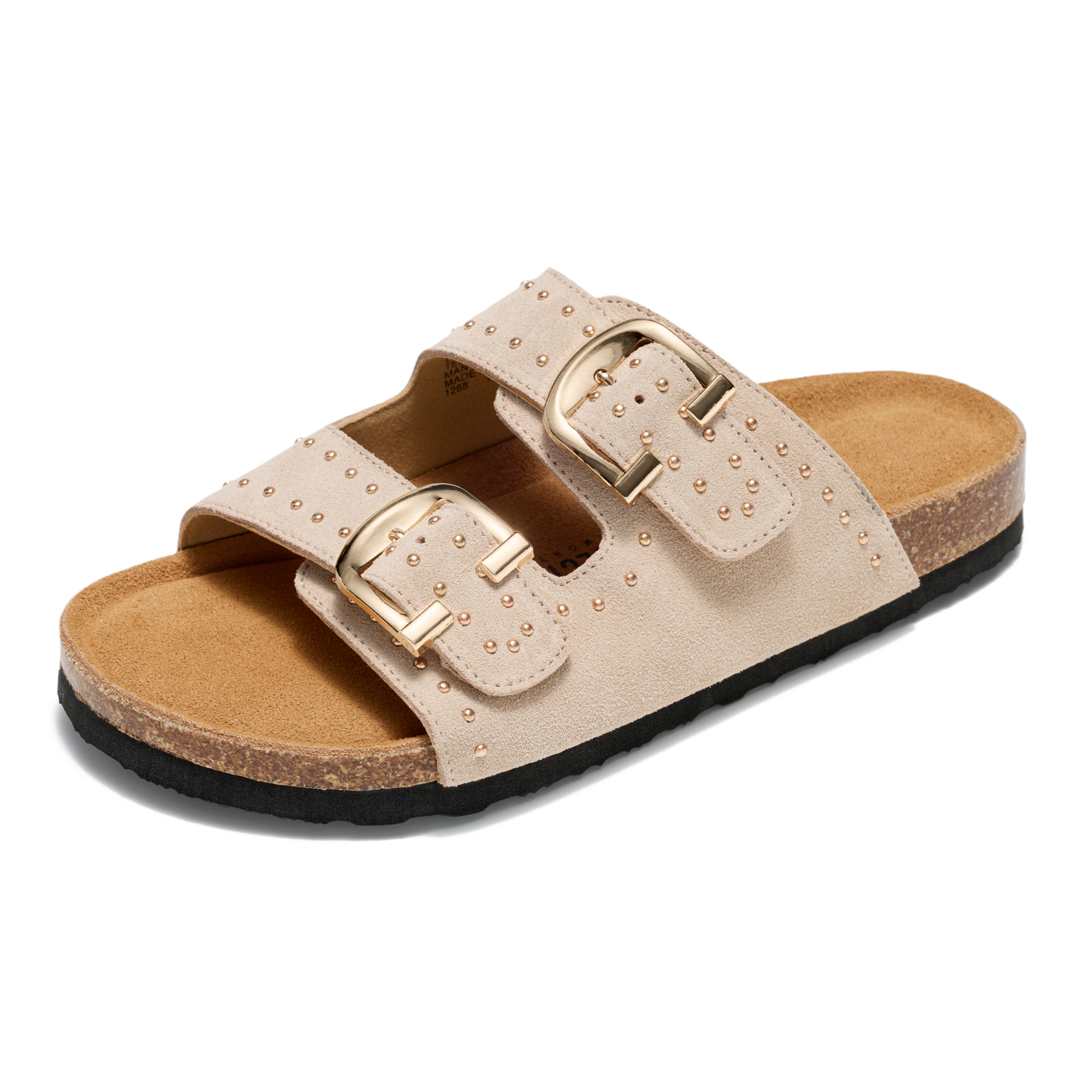 Project Cloud Women's | 100% Genuine Leather Womens Sandals | Memory Foam | Lightweight | Non-Slip - Venita Stud - Image 17