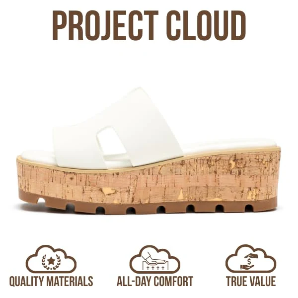 Project Cloud Women's | Genuine Leather Wedge Sandals | Memory Foam | Lightweight | Non-Slip - Mila - Image 15