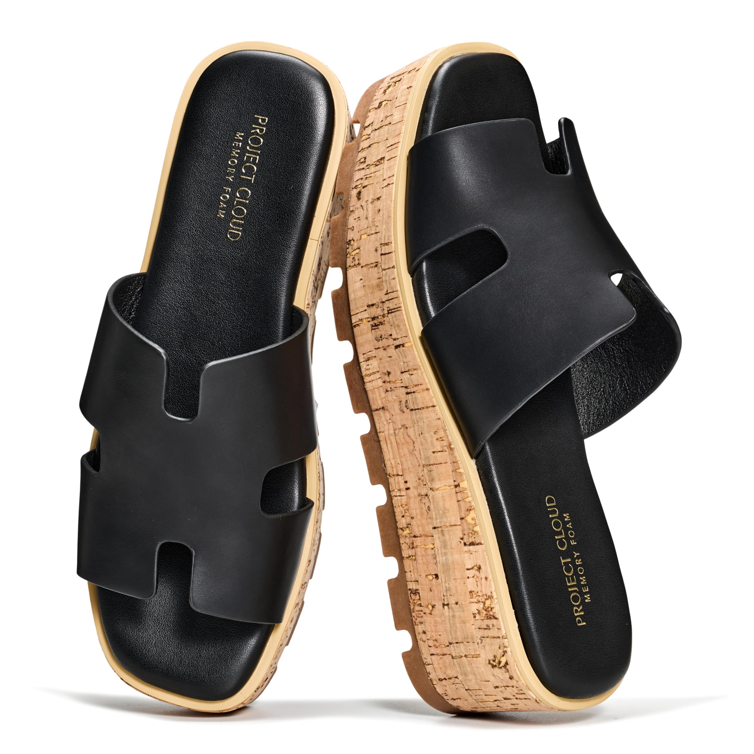 Project Cloud Women's | Genuine Leather Wedge Sandals | Memory Foam | Lightweight | Non-Slip - Mila - Image 17