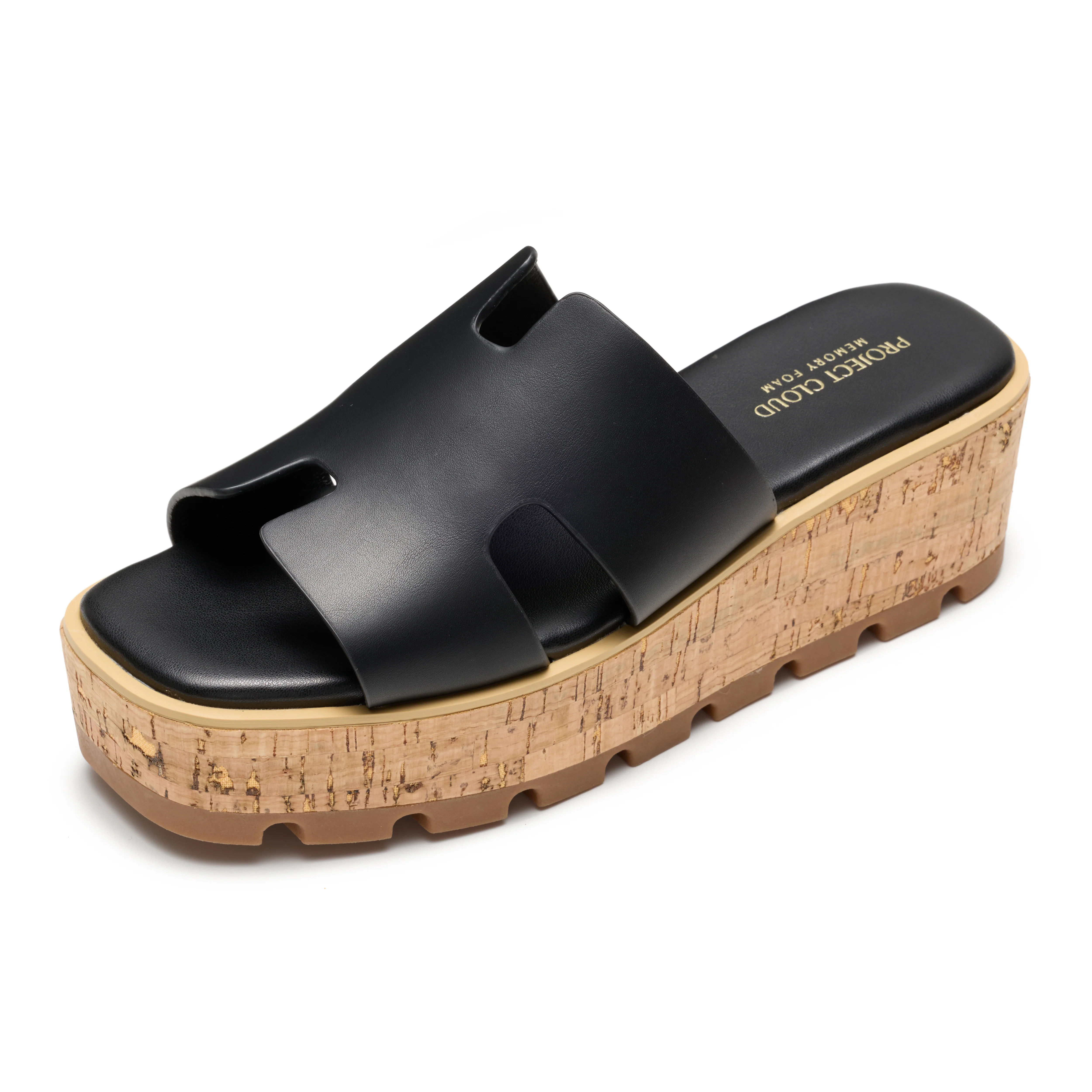 Project Cloud Women's | Genuine Leather Wedge Sandals | Memory Foam | Lightweight | Non-Slip - Mila - Image 18
