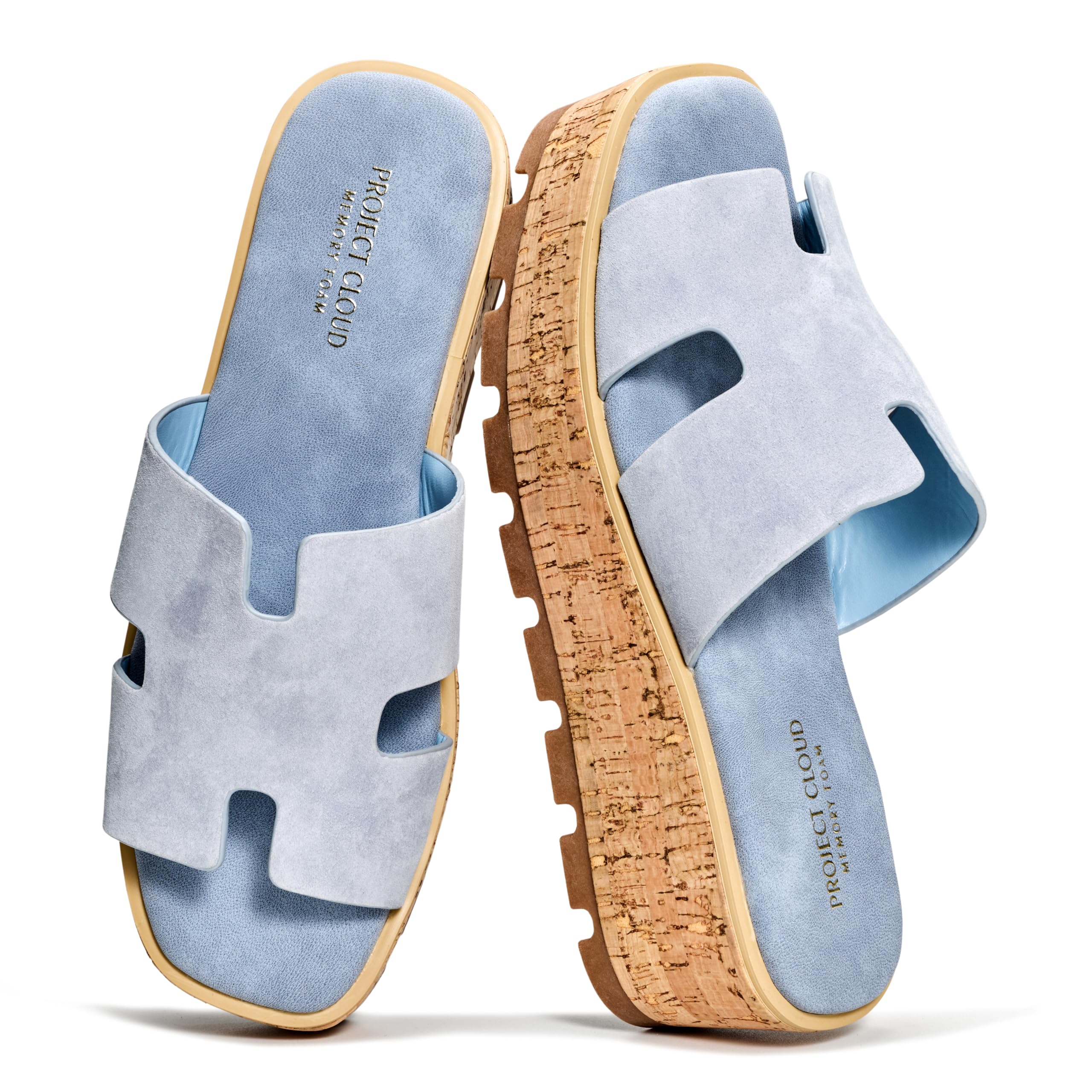 Project Cloud Women's | Genuine Leather Wedge Sandals | Memory Foam | Lightweight | Non-Slip - Mila - Image 6