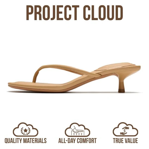 Project Cloud Women's | Genuine Leather Sandals Women Footwear | Memory Foam | Lightweight | Non-Slip - Mango - Image 4