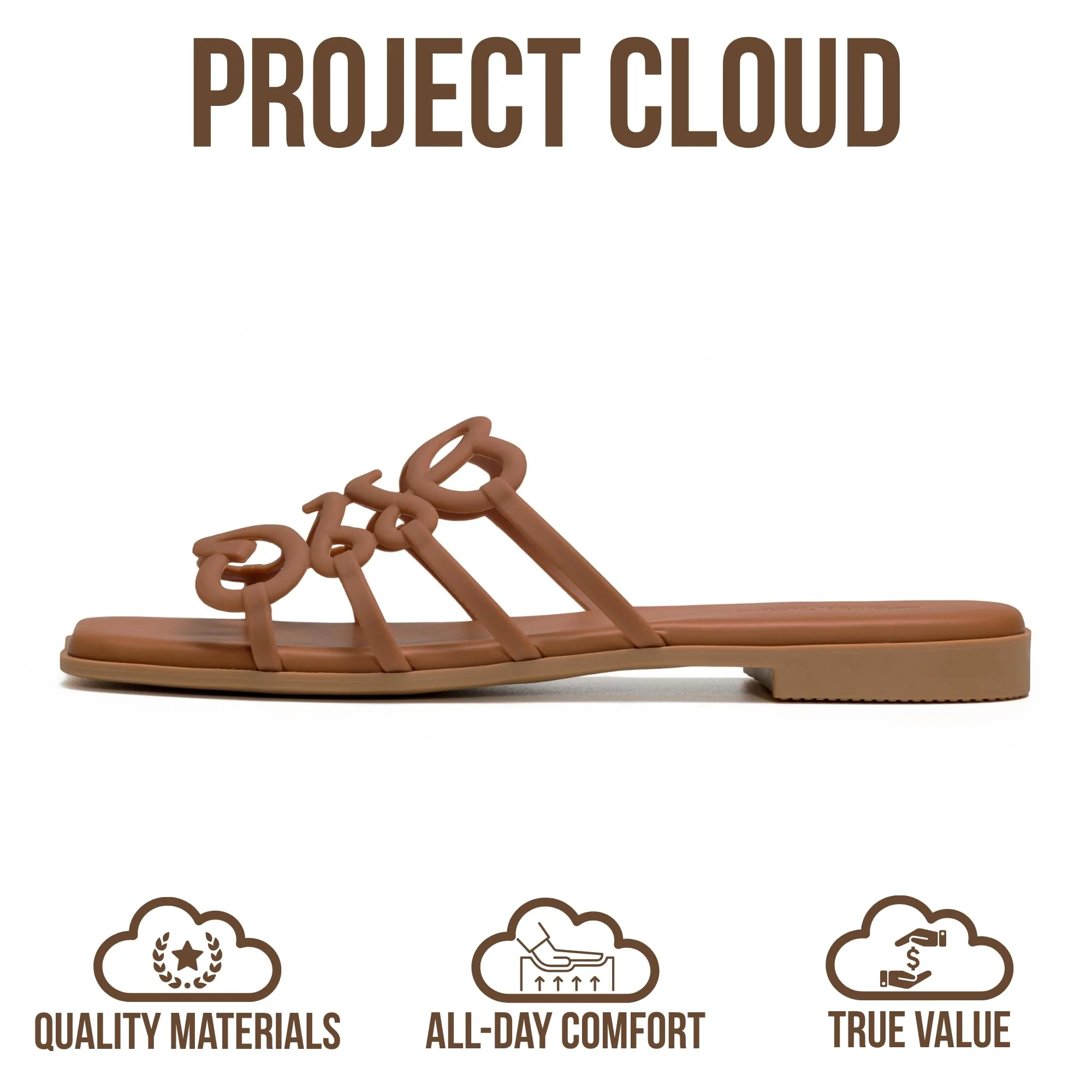 Project Cloud Women's | 100% Eco Leather Womens Sandals | Memory Foam | Lightweight | Non-Slip - Lisa - Image 14