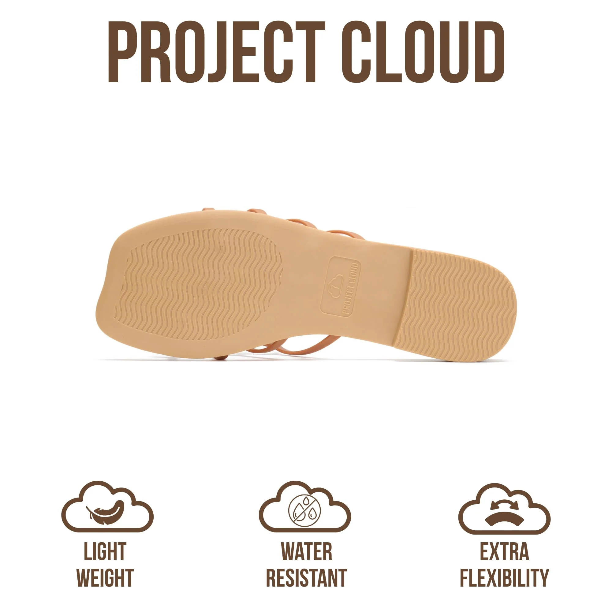 Project Cloud Women's | 100% Eco Leather Womens Sandals | Memory Foam | Lightweight | Non-Slip - Lisa - Image 15
