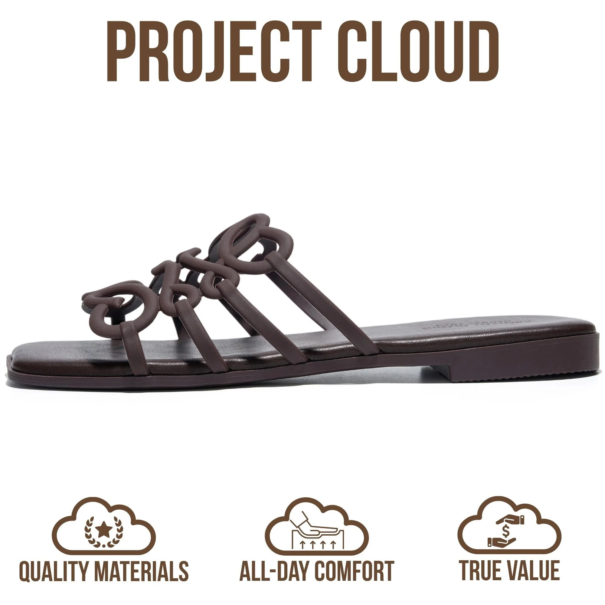Project Cloud Women's | 100% Eco Leather Womens Sandals | Memory Foam | Lightweight | Non-Slip - Lisa - Image 24